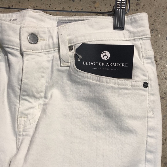 AG Adriano Goldschmied Ex-Boyfriend Slim 1 Year Tonal White Slouchy Jeans - Picture 4 of 10